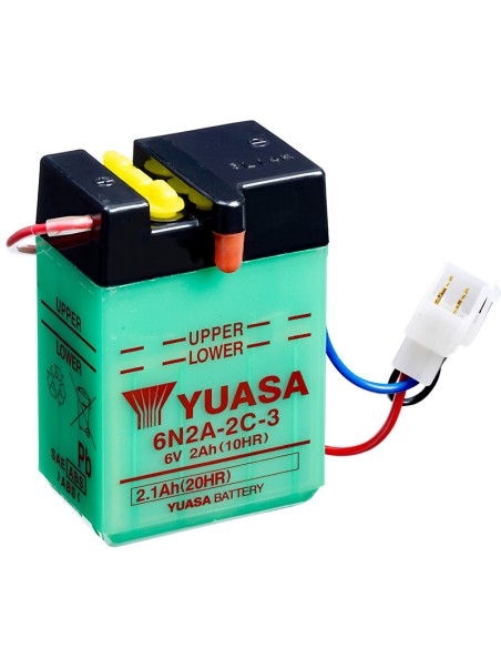BATERIA YUASA 6N2A-2C-3 CONVENCIONAL