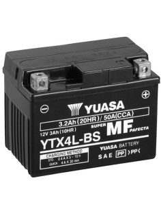 BATERIA YUASA YTX4L-BS SIN MANTENIMIENTO