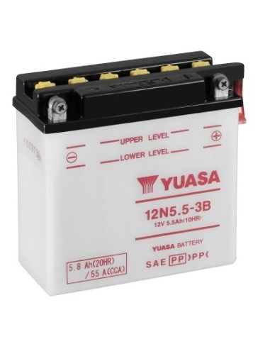 BATERIA YUASA 12N5.5-3B COMBIPACK CONVENCIONAL