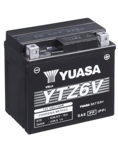 BATERIA YUASA YTZ6-V SIN MANTENIMIENTO