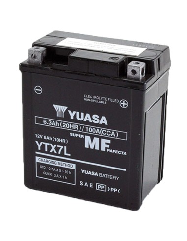 BATERIA YUASA YTX7L-WC PRECARGADA