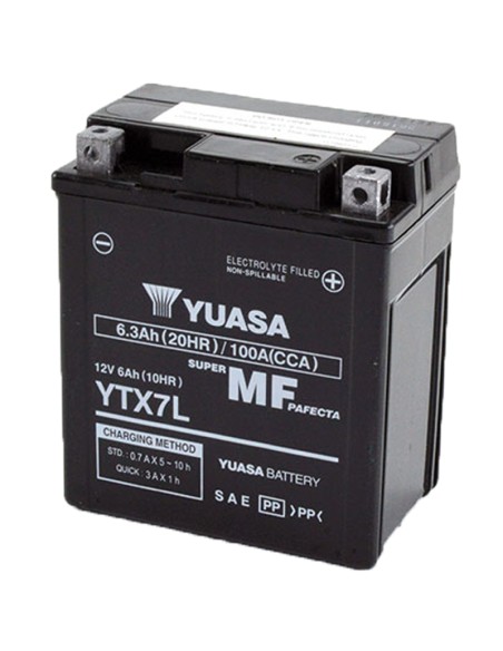 BATERIA YUASA YTX7L-WC PRECARGADA