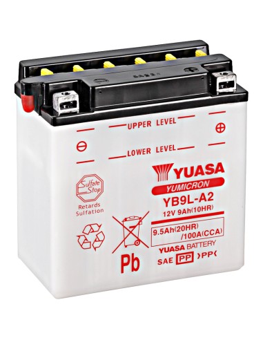 BATERIA YUASA YB9L-A2 CONVENCIONAL