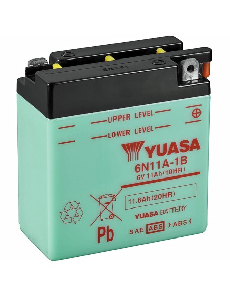 BATERIA YUASA 6N11A-1B CONVENCIONAL