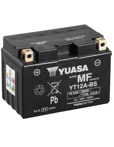 BATERIA YUASA YT12A-BS SIN MANTENIMIENTO