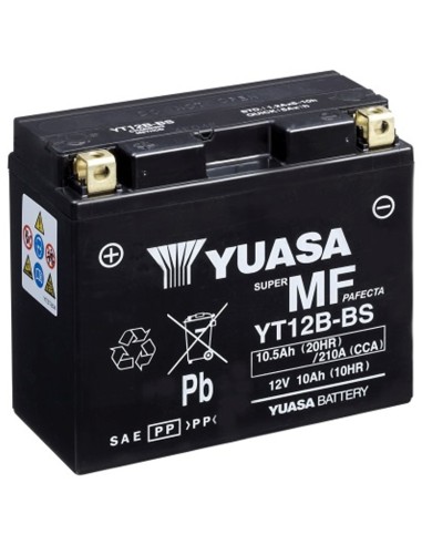 BATERIA YUASA YT12B-BS SIN MANTENIMIENTO