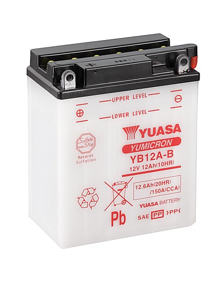 BATERIA YUASA YB12A-B COMBIPACK CONVENCIONAL