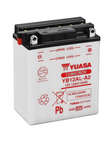 BATERIA YUASA YB12AL-A2 COMBIPACK CONVENCIONAL