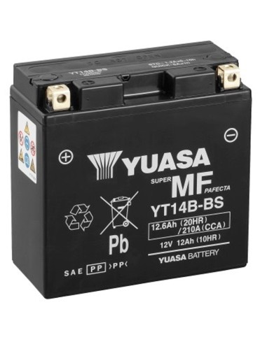 BATERIA YUASA YT14B-BS SIN MANTENIMIENTO