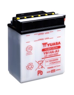BATERIA YUASA YB14A-A2 COMBIPACK CONVENCIONAL