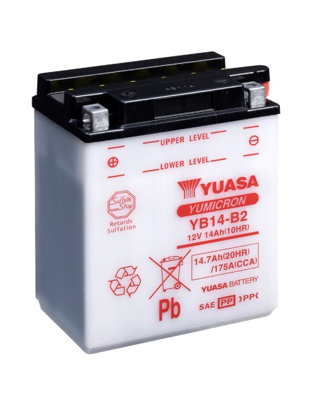 BATERIA YUASA YB14-B2 COMBIPACK CONVENCIONAL