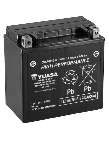 BATERIA YUASA YTX14H-BS HIGH PERFORMANCE