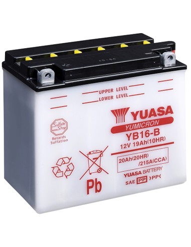 BATERIA YUASA YB16-B COMBIPACK CONVENCIONAL