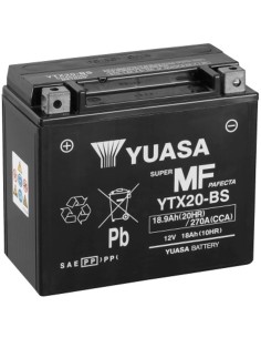 BATERIA YUASA YTX20-BS SIN MANTENIMIENTO