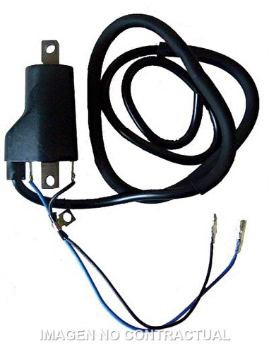 BOBINA 12V - CC - 4,0 OHM - 2 FASTONS - CON CABLE 100 CM