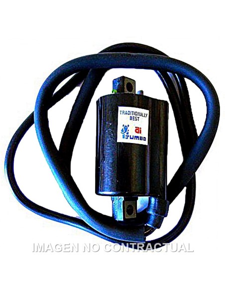 BOBINA 12V - CC - OHM - 2 FASTONS - CON CABLE 110 CM