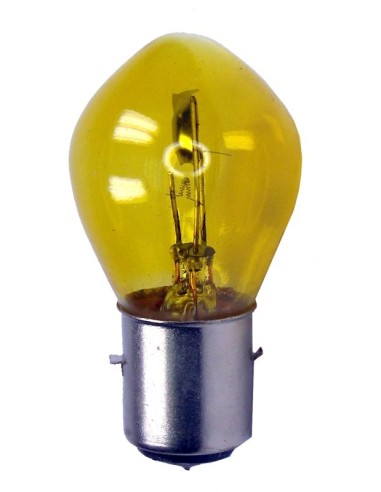 LAMPARA CASQUILLO BA 20 D 12V 25/25W AMARILLA