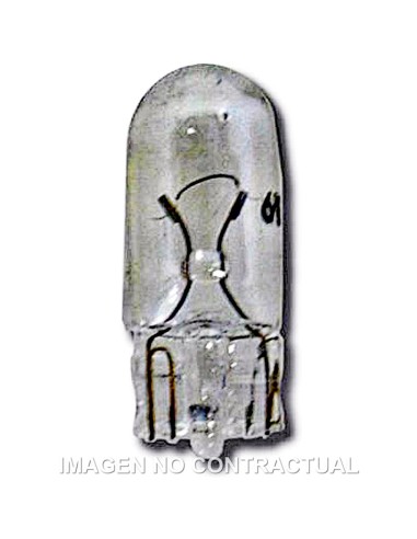 LAMPARA HERT DE POSICION/MATRICULA TODO CRISTAL T10 12V 5W