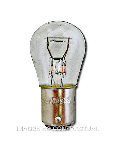 LAMPARA HERT DE FRENO/POSICION STOP BAY 15 2 POLOS D6V 21/5W