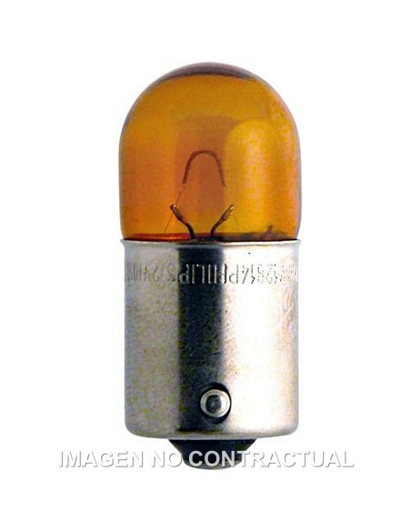 LAMPARA PHILIPS DE INTERMITENTE RY10W  12V 10W AMBAR