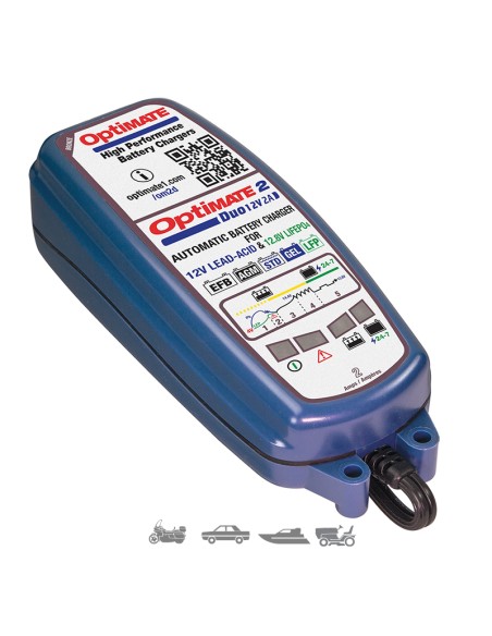 CARGADOR BATERIAS OPTIMATE 2 DUO TM-550