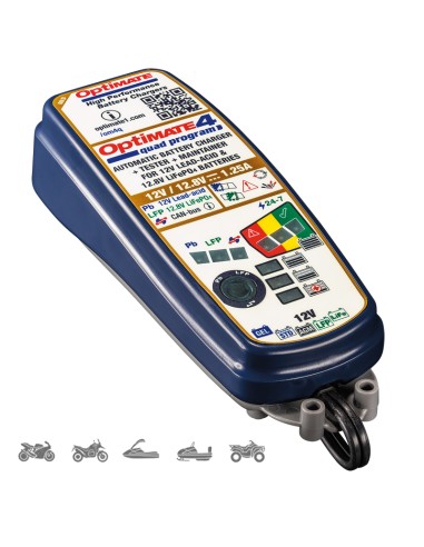 CARGADOR/MANTENEDOR BATERIAS OPTIMATE 4 QUAD PROGRAM TM-630