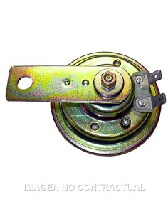 CLAXON ZINCADO BLANCO 6V-3A/105-118 DB - Ø 70 MM