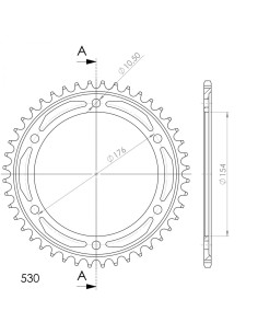 CORONA SUPERSPROX ACERO HONDA 530 X 44