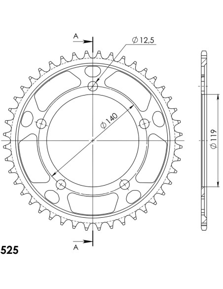 CORONA SUPERSPROX ACERO BMW 525 X 44