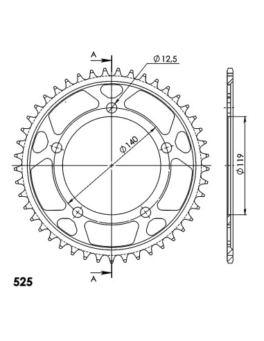 CORONA SUPERSPROX ACERO BMW 525 X 45