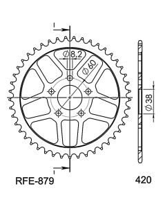 CORONA SUPERSPROX ACERO RIEJU 420 X 44