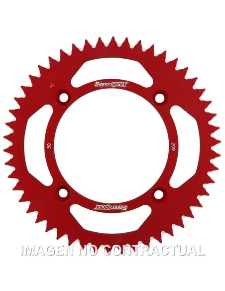 CORONA SUPERSPROX ALUMINIO ROJA 50 D