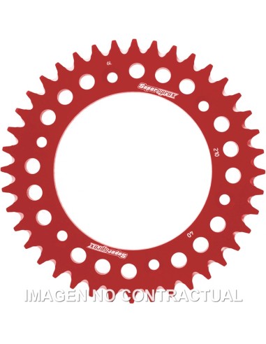 CORONA SUPERSPROX ALUMINIO ROJA 40 D