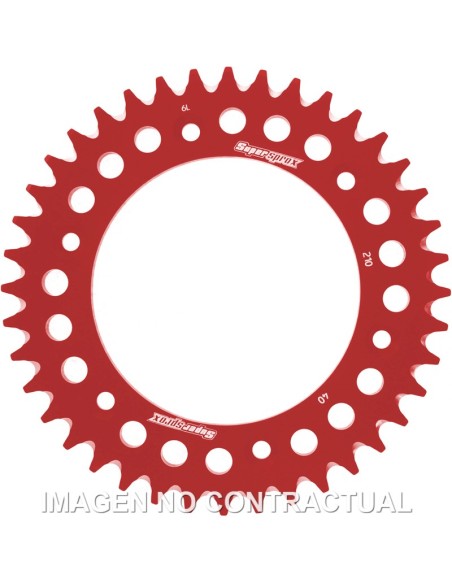 CORONA SUPERSPROX ALUMINIO ROJA 40 D