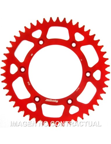 CORONA SUPERSPROX ALUMINIO ROJA 49 D