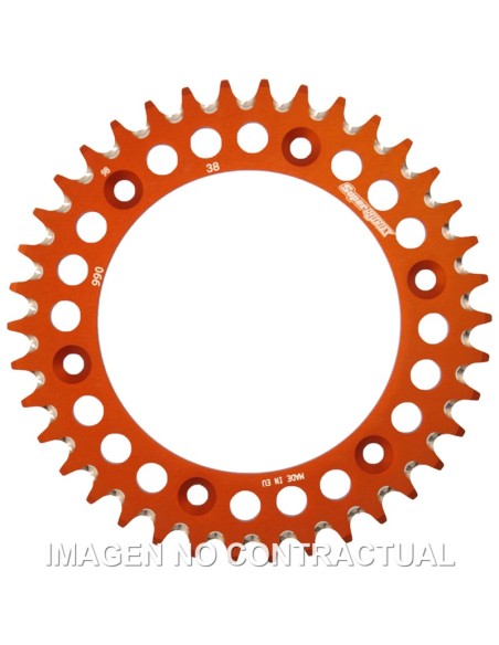 CORONA SUPERSPROX ALUMINIO NARANJA 38 D