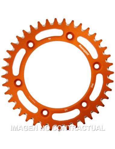 CORONA SUPERSPROX ALUMINIO NARANJA 40 D