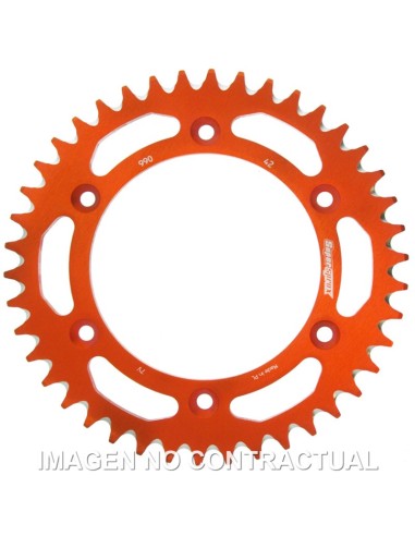 CORONA SUPERSPROX ALUMINIO NARANJA 42 D