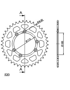 CORONA SUPERSPROX ALUMINIO GAS GAS 520 X 41
