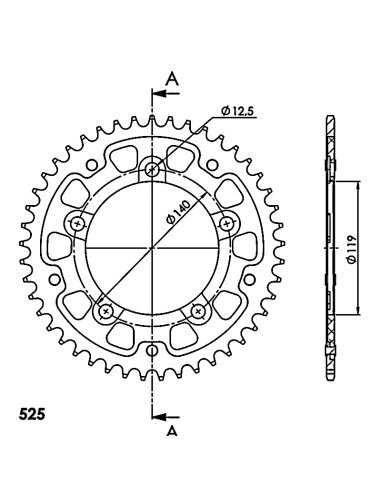 CORONA SUPERSPROX STEALTH NEGRA 44 D