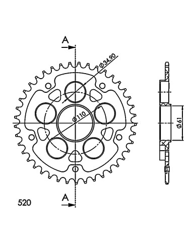 CORONA SUPERSPROX STEALTH NEGRA 41 D