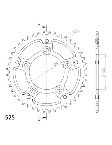 CORONA SUPERSPROX STEALTH DUCATI 525 X 43