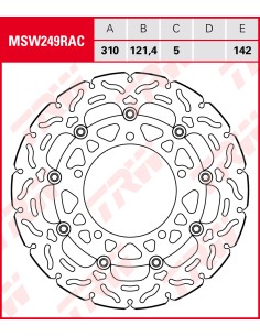 DISCO DE FRENO TRW MSW 249 RAC