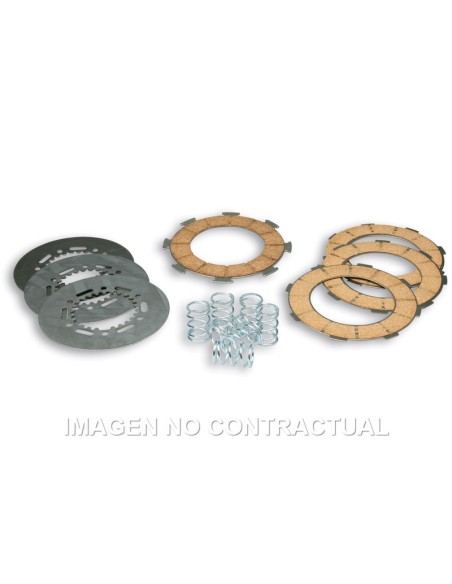 JUEGO DISCOS EMBRAGUE Y MUELLES  PARA MOTORES DERBI D50B