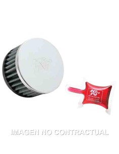 FILTRO POTENCIA K&N CROMADO UNIVERSAL