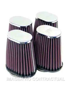 FILTRO POTENCIA K&N CROMADO D. 51MM