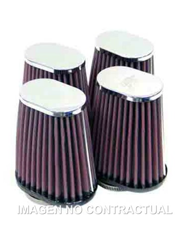 FILTRO POTENCIA K&N CROMADO D. 51MM