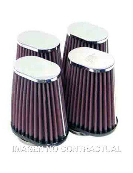 FILTRO POTENCIA K&N CROMADO D. 51MM