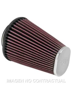 FILTRO POTENCIA K&N OVAL TAPA CROMADA D. 62 MM