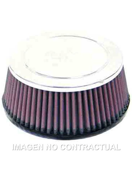 FILTRO POTENCIA K&N CROMADO D. 98MM UNIVERSAL